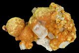 Orpiment with Barite Crystals - Peru #169068-1